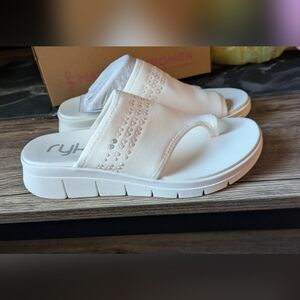 Ryka Women's White Slide Sandals